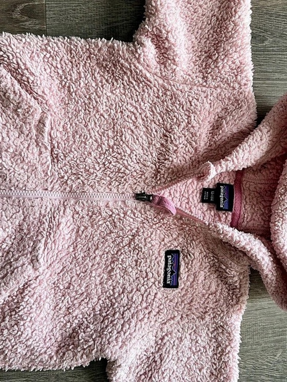 Patagonia Baby Fleece Hoody Pink Baby 12-18M